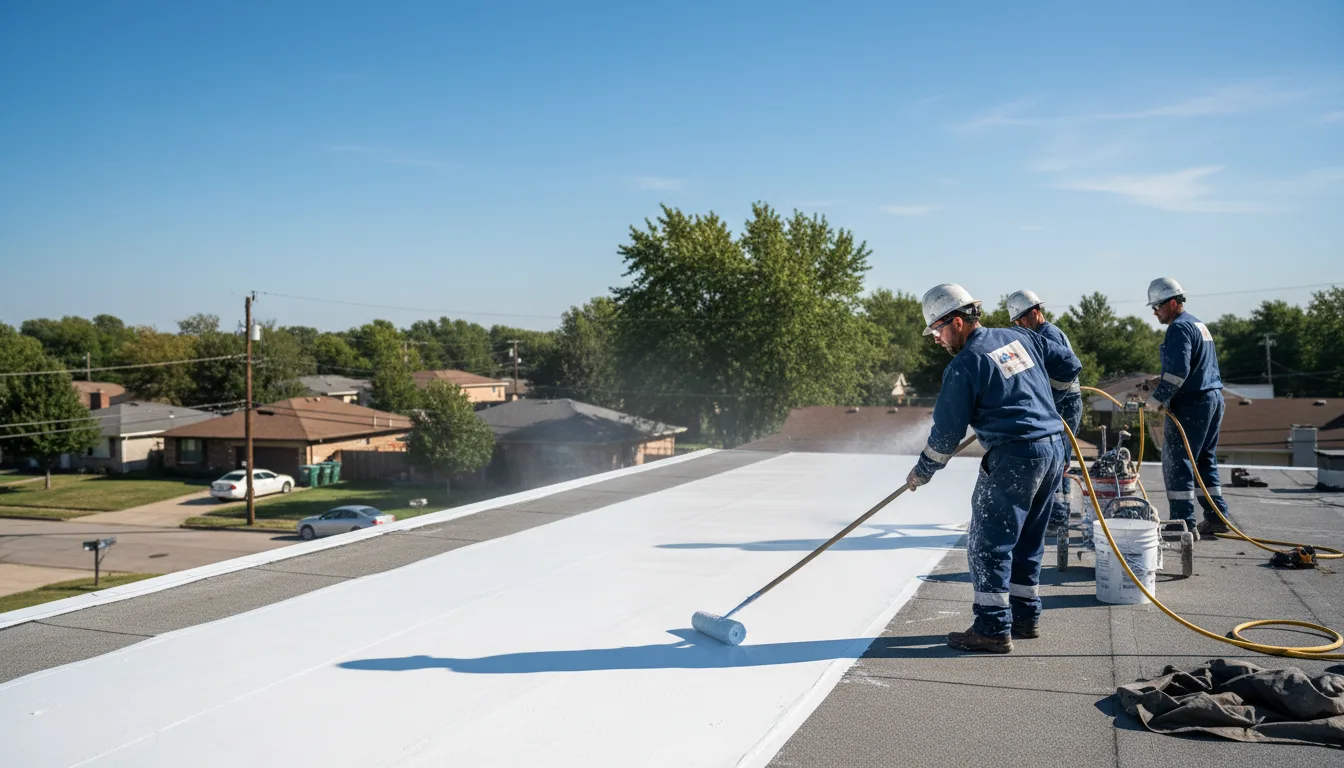 Commercial roof coating in Neenah, WI near me